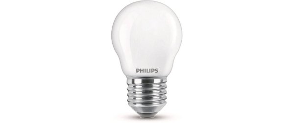 Philips Lampe LEDcla 60W E27 P45 WW FR ND Warmweiss