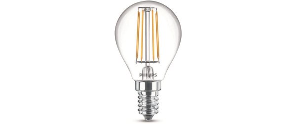 Philips Lampe LEDcla 40W E14 P45 WW CL ND 2PF Warmweiss