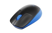 Logitech Maus M190 Blau/Schwarz, kabellos