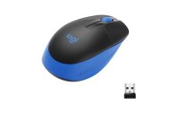 Logitech Maus M190 Blau/Schwarz, kabellos