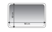 Ridder Badteppich Star 60 x 90 cm, Blau/Weiss