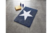 Ridder Badteppich Star 60 x 90 cm, Blau/Weiss