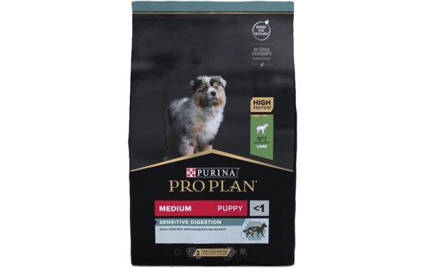 Purina Pro Plan Trockenfutter M Puppy Sensitive Digestion Lamm, 3 kg