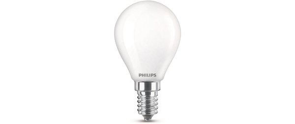 Philips Lampe LEDcla 40W E14 P45 WW FR ND 2PF Warmweiss