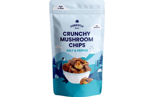 Forestly Foods Crunchy Mushroom Chips – Salz & Pfeffer 50 g