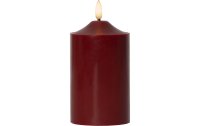 Star Trading LED-Kerze Pillar Flamme Ø 7.5 x 15 cm, Rot