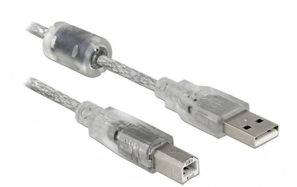 Delock USB 2.0-Kabel  USB A - USB B 0.5 m