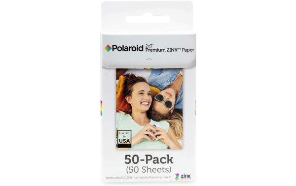 Polaroid Sofortbildfilm Zink Premium 2 x 3" – 50 Blatt