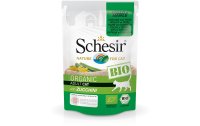 Schesir Nassfutter Bio Huhn, Schwein & Zucchini, 85 g