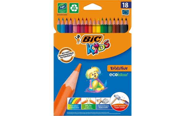 BIC Farbstifte Kids Evolution Ecolutions 18er Pack