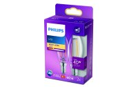 Philips Lampe LEDcla 40W E14 B35 WW CL ND 2PF Warmweiss, 2er Box