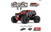 Arrma Monster Truck Gorgon MEGA 550 RWD Rot, RTR, 1:10