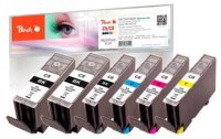 Peach Tinte Canon GI-5 / CLI-8 2x BK, 1x PBK, 1x C, 1x M,...