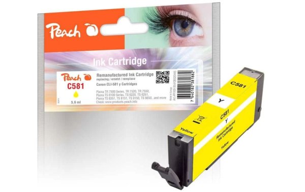 Peach Tinte Canon CLI-581 Yellow