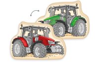 Herding Kissen Traktor 24 x 36 cm, Mehrfarbig