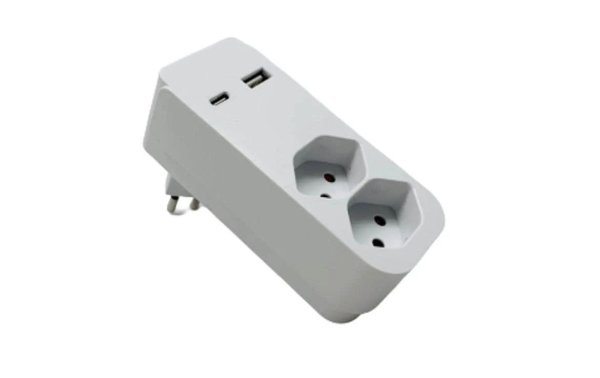 Schönenberger Abzweigstecker 2xT13 USB-A+C 2