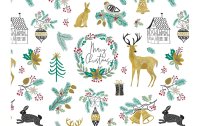 Susy Card Geschenkpapier Season Greetings 2 m x 70 cm, Weiss