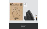 Logitech Ergonomische Maus Lift for Business Left Graphite