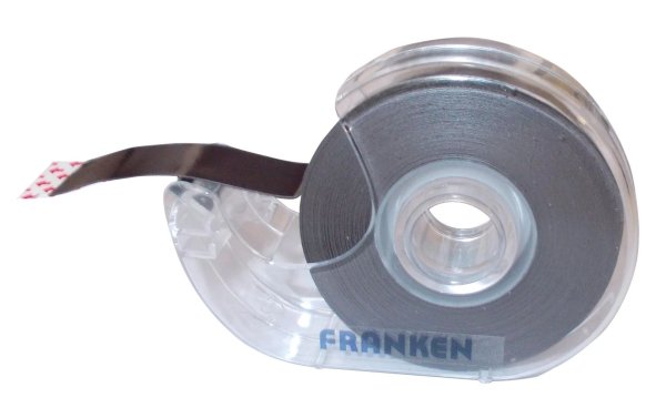 Franken Magnetband Lagerschild 19 mm x 8 m, Schwarz