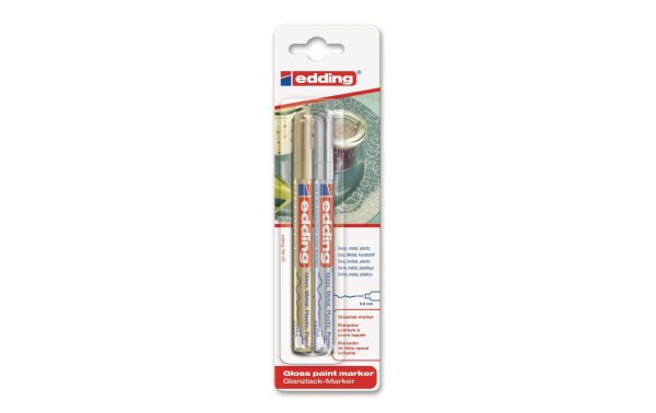 edding Lackmarker 780 Gold, Silber