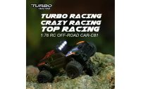Turbo Racing Micro Monster Truck TC-01, Schwarz, RTR, 1:76