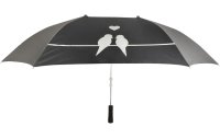 Esschert Design Partner-Regenschirm XL Grau/Schwarz