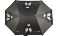 Esschert Design Partner-Regenschirm XL Grau/Schwarz