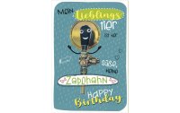 Susy Card Geburtstagskarte Zapfhahn mit Wackelaugen 11.5...