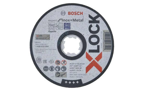 Bosch Professional Trennscheibe X-LOCK Expert Ø 125 x 1 x 22.23 mm