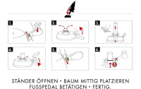 Krinner Weihnachtsbaumständer Green Line Comfort Grip M, Ø 36 cm