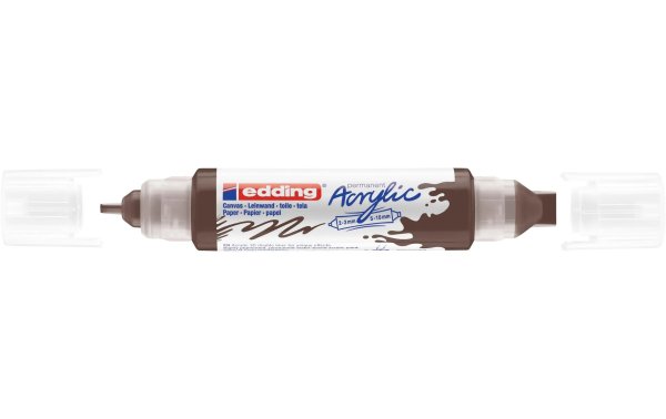 edding Acrylmarker 5400 Double Liner, Schokolade