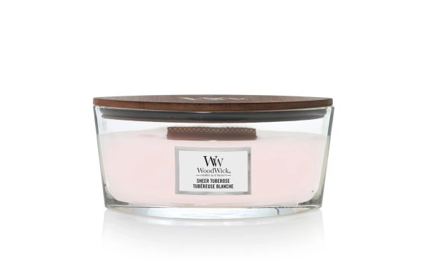 Woodwick Duftkerze Sheer Tuberose Ellipse