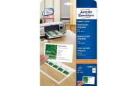 Avery Zweckform Visitenkarten-Etiketten Laser 85 x 54 mm...