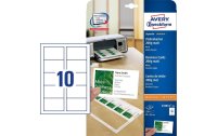 Avery Zweckform Visitenkarten-Etiketten Laser 85 x 54 mm 200 g/m²  250 Stück