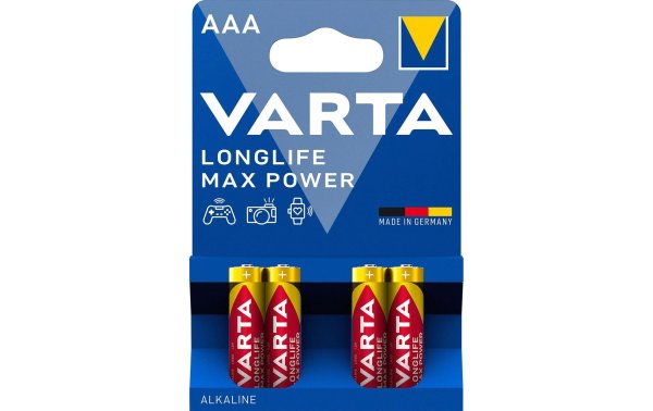 Varta Batterie Longlife Max Power AAA 4 Stück