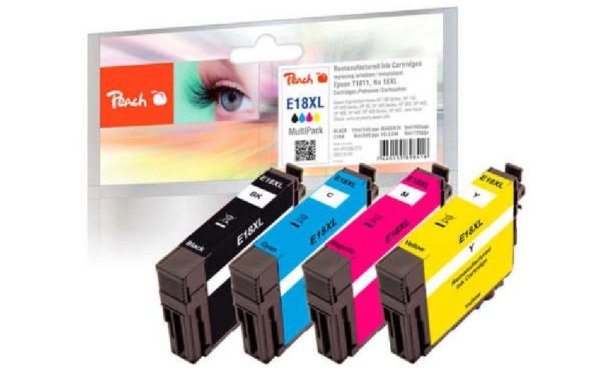 Peach Tinte Epson T1816, No 18XL Multi BK, C, M, Y