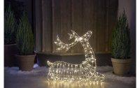 Star Trading LED-Figur Silhouette Rentier Atja, 65 cm, Weiss