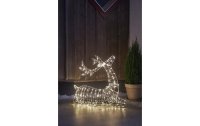 Star Trading LED-Figur Silhouette Rentier Atja, 65 cm, Weiss