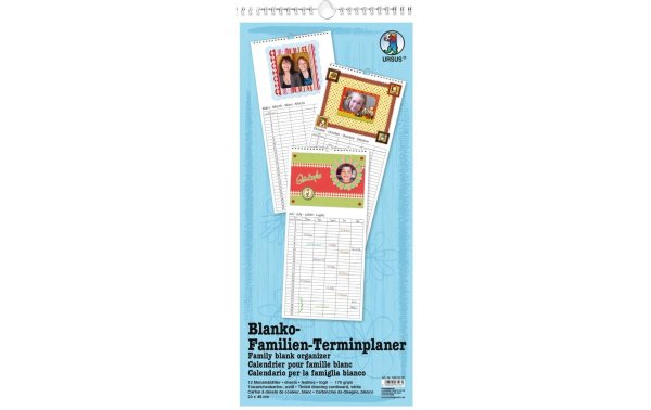 URSUS Dauerkalender Familienplaner 23 x 49 cm, Weiss