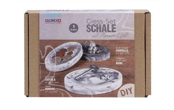 Glorex Modellier-Set Schale mit Marmor-Effekt