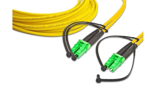 Lightwin LWL-Patchkabel LC/APC-LC/APC, Singlemode, Duplex, 10m