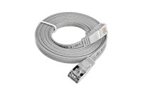 SLIM Slimpatchkabel  Cat 6, STP, 1 m, Grau