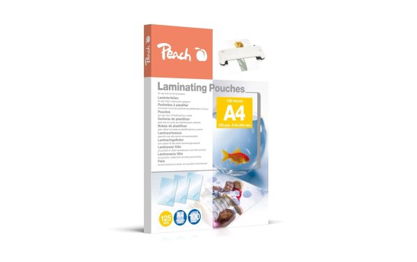 Peach Laminierfolie A4, 125 µm, 100 Stück