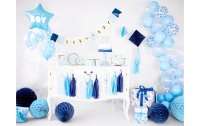 Partydeco Girlande Baby Boy 1.6 m, Blau/Gold