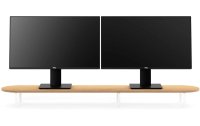 Woodcessories Monitor-Standfuss Dual Eiche/Weiss
