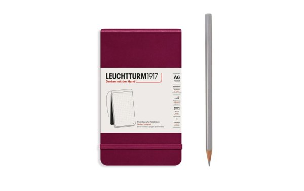 Leuchtturm Notizblock Reporter A6, Dotted, Port Red