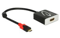 Delock Adapter USB-C - HDMI, 4K, 20 cm Schwarz