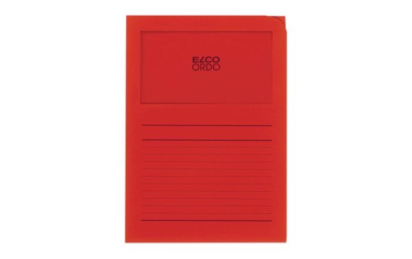ELCO Sichthülle Ordo Classico A4 Rot, 10 Stück