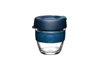 KeepCup Thermobecher Brew XS Glas/Silikon, 227 ml, Blau