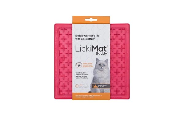 LickiMat Futtermatte Cat Buddy, 20 x 20 cm, Pink